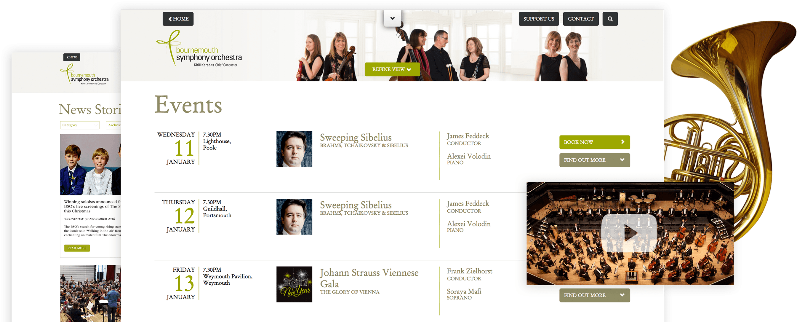 Bournemouth Symphony Orchestra Webiste