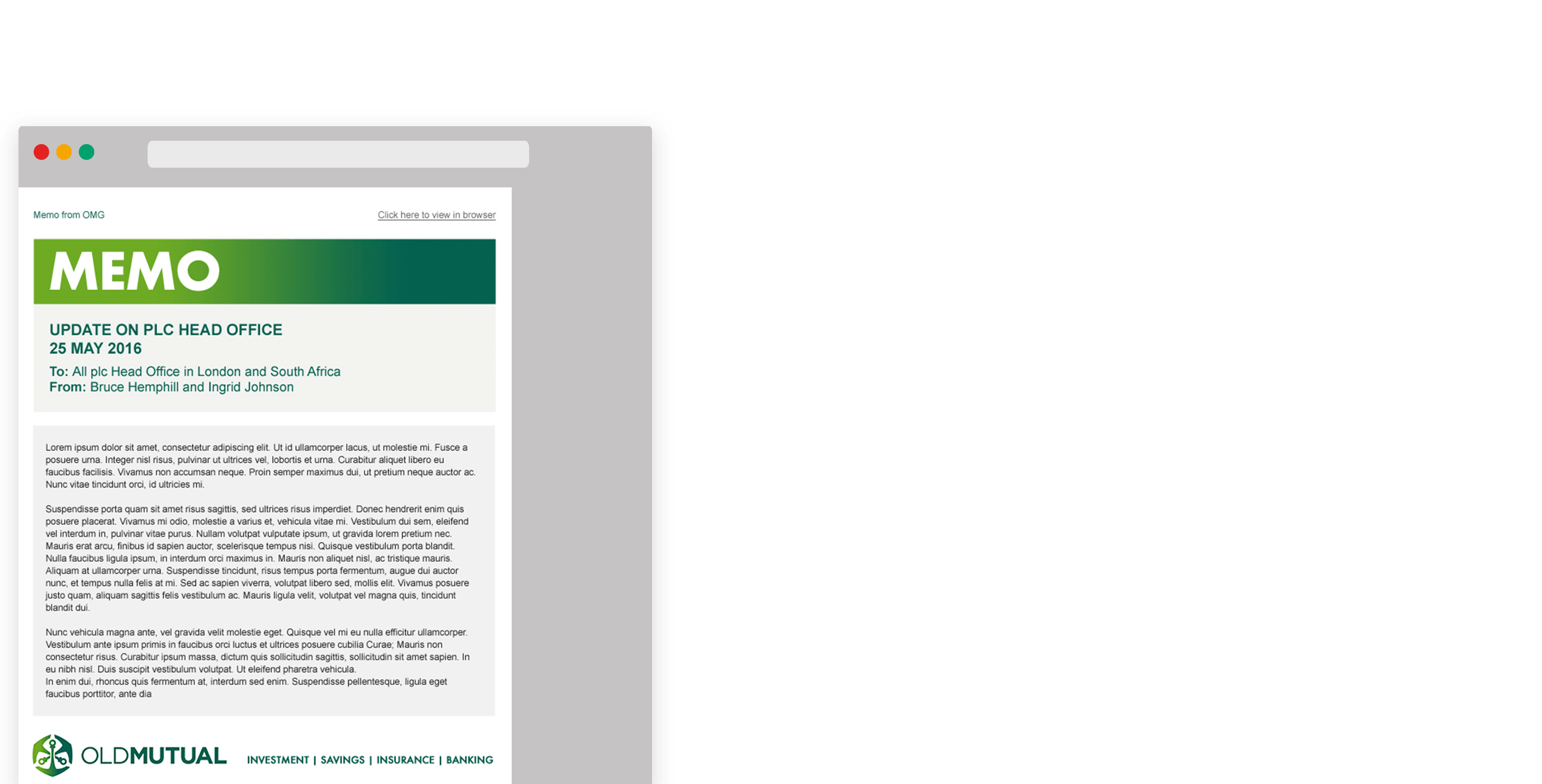 Old Mutual Group Responsive Email 3
