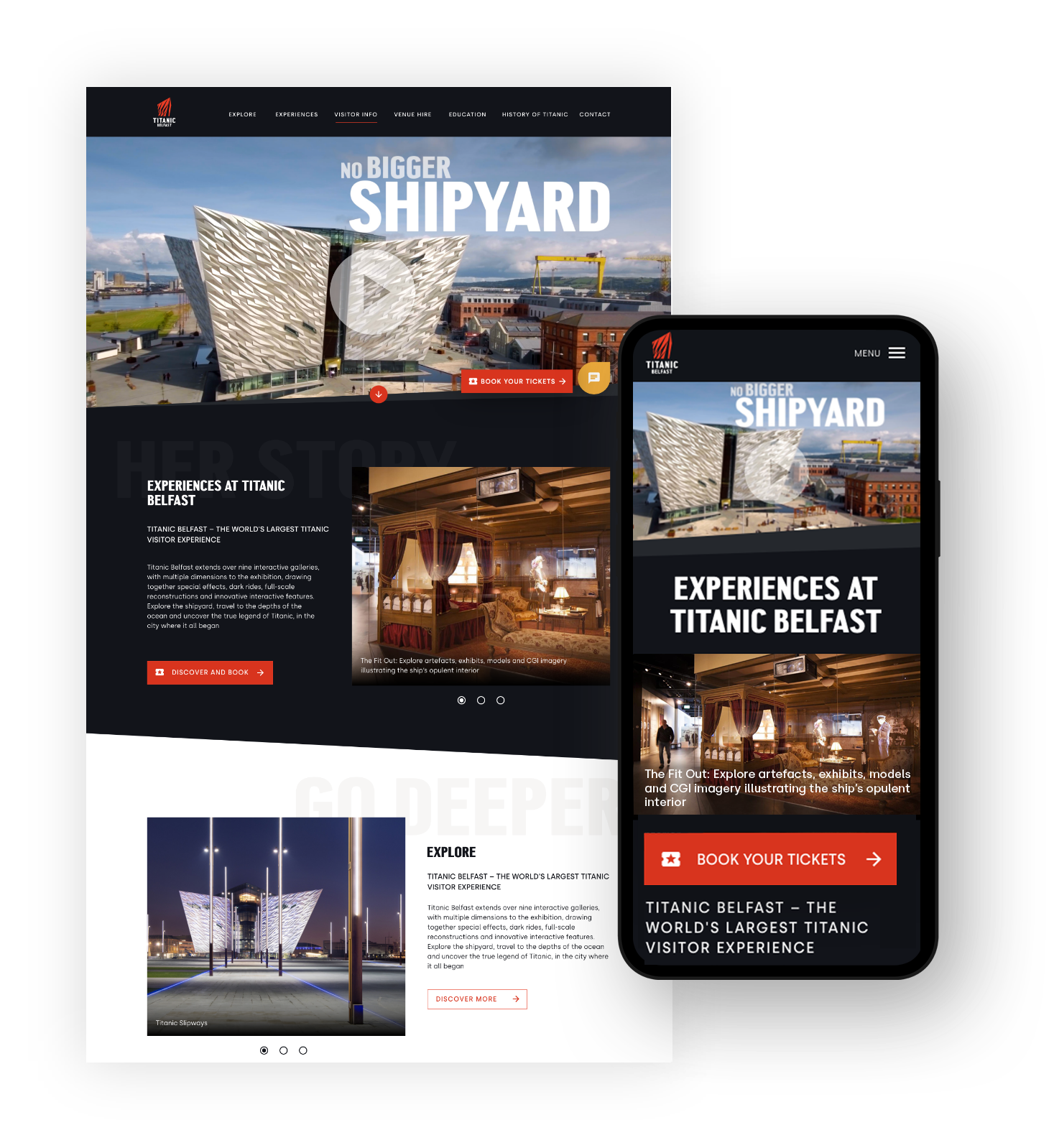Titanic Belfast on Desktop and Mobile