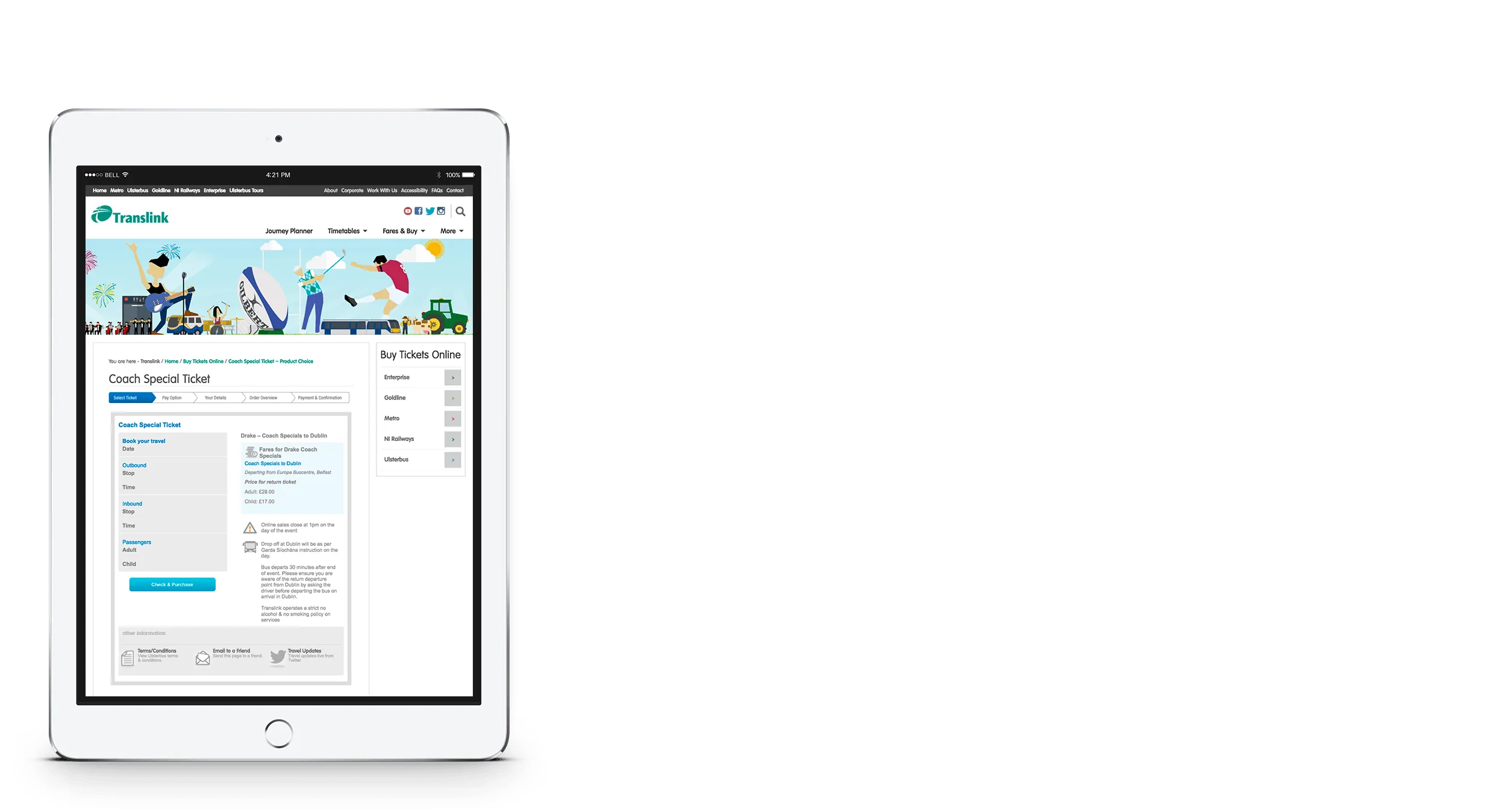 Translink Ecommerce Platform And Sales Channel Development Tablet